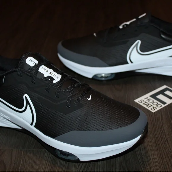 ❌S⭕️LD❌Nike Air Zoom Infinity React Black Grey White Mens Size 13 Golf Shoes - Picture 3 of 17